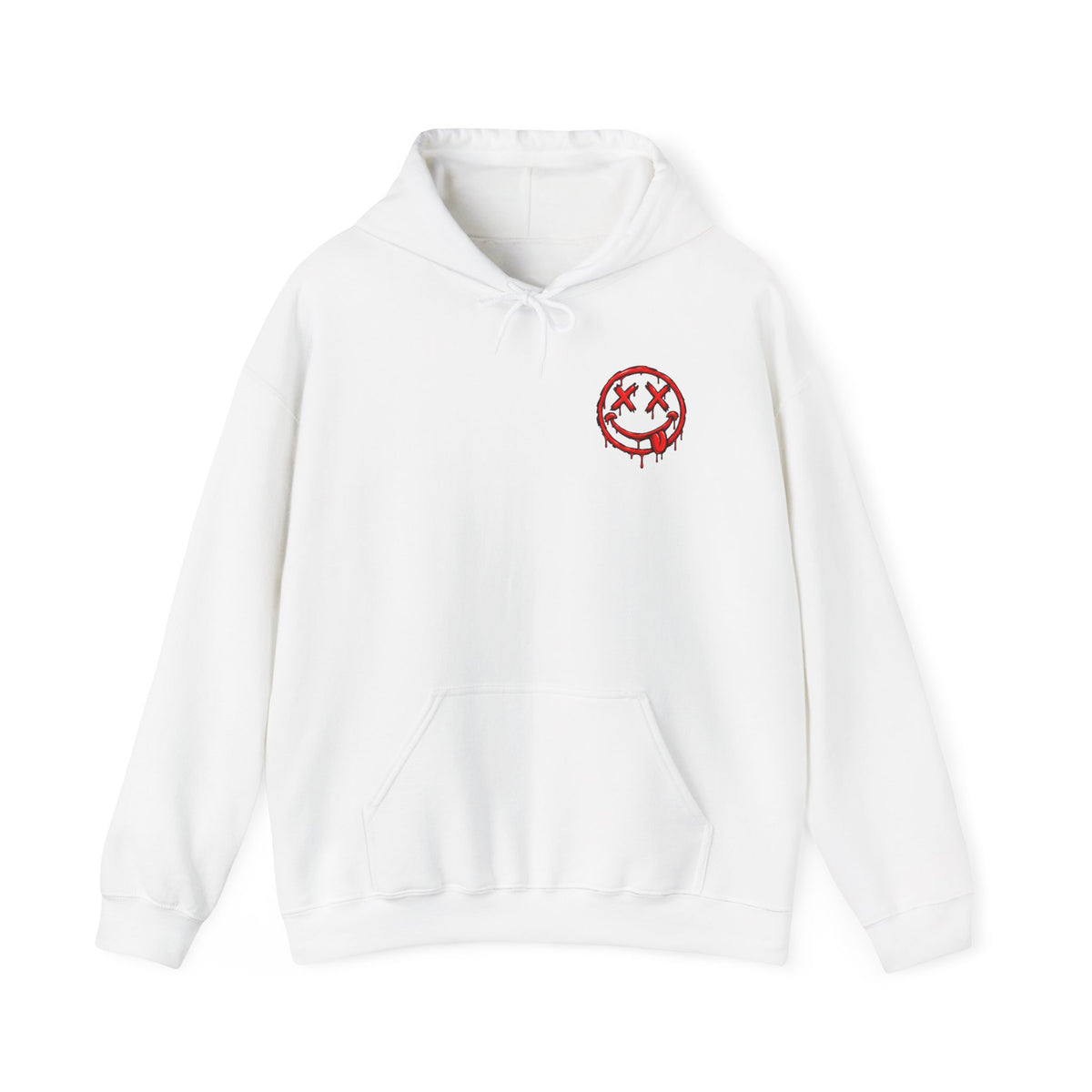 Bleeding Smile Logo Hoodie — Grunge Streetwear Pullover