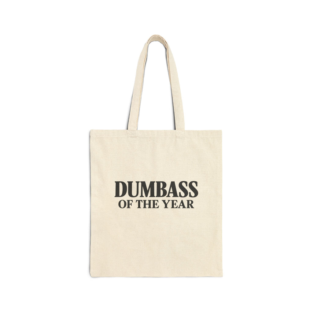 Tote Bag — "Dumbass of the Year" Funny Canvas Gift Tote