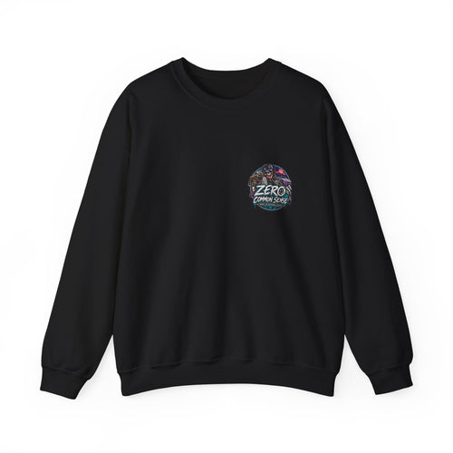 Crewneck Sweatshirt — 'ZERO' Floral Galaxy Logo