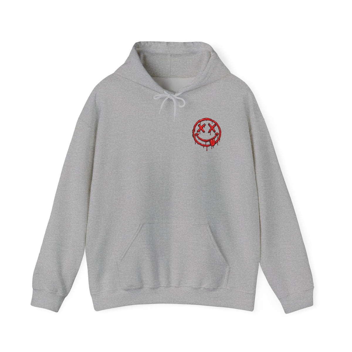 Bleeding Smile Logo Hoodie — Grunge Streetwear Pullover