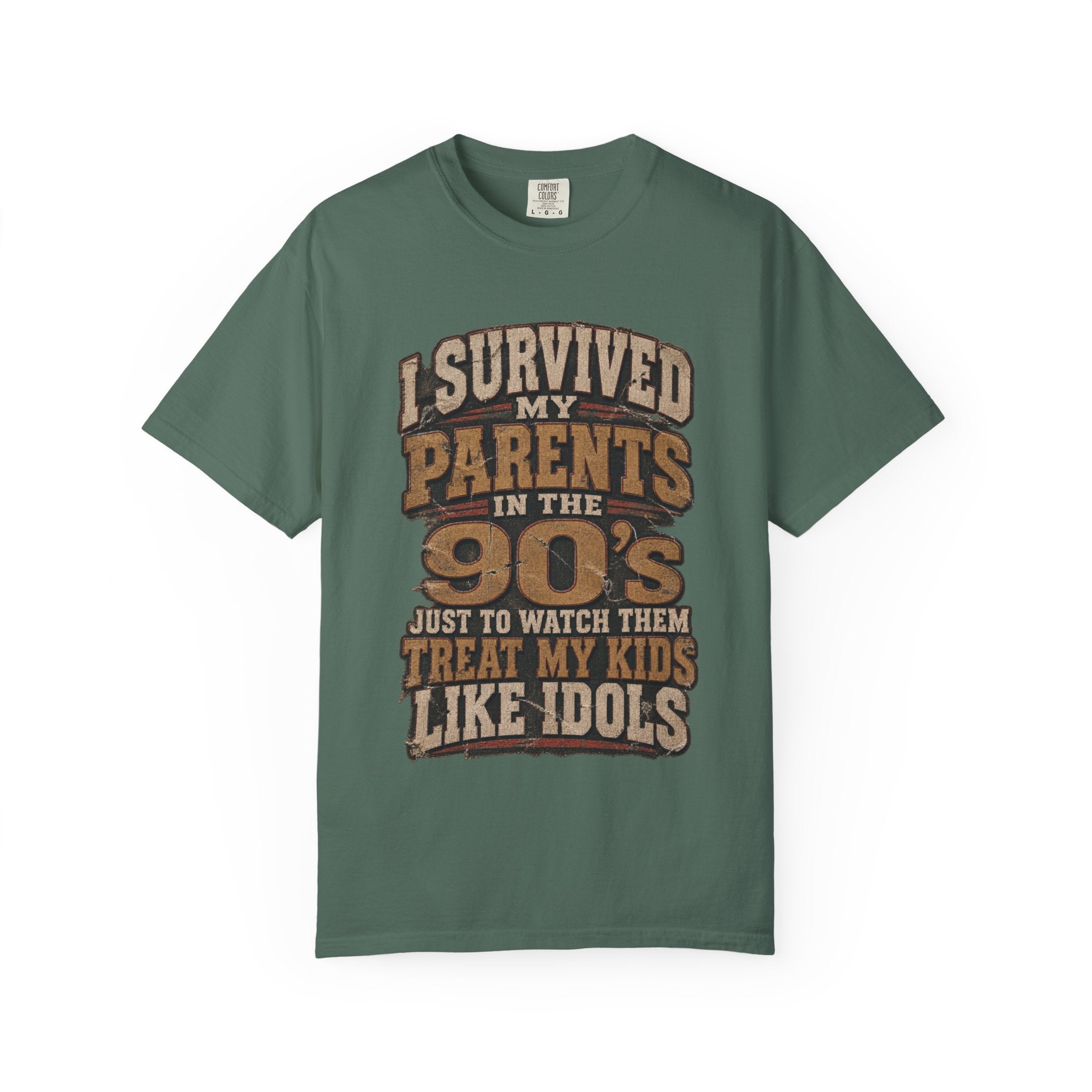T-Shirt — "I Survived My Parents in the 90s" Retro Family Humor Tee