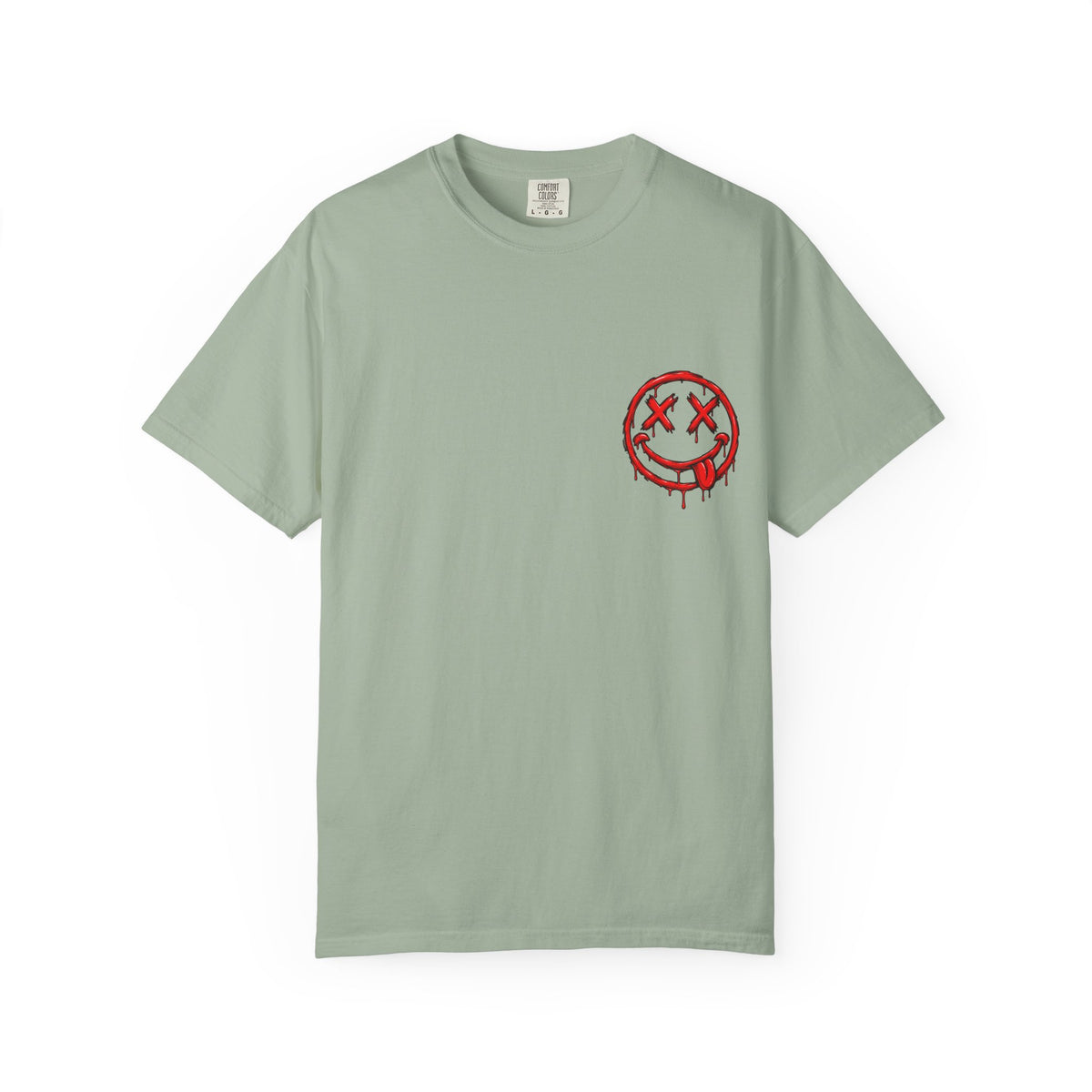 Static Culture Car Tee — Dripping Smiley Graphic T-Shirt