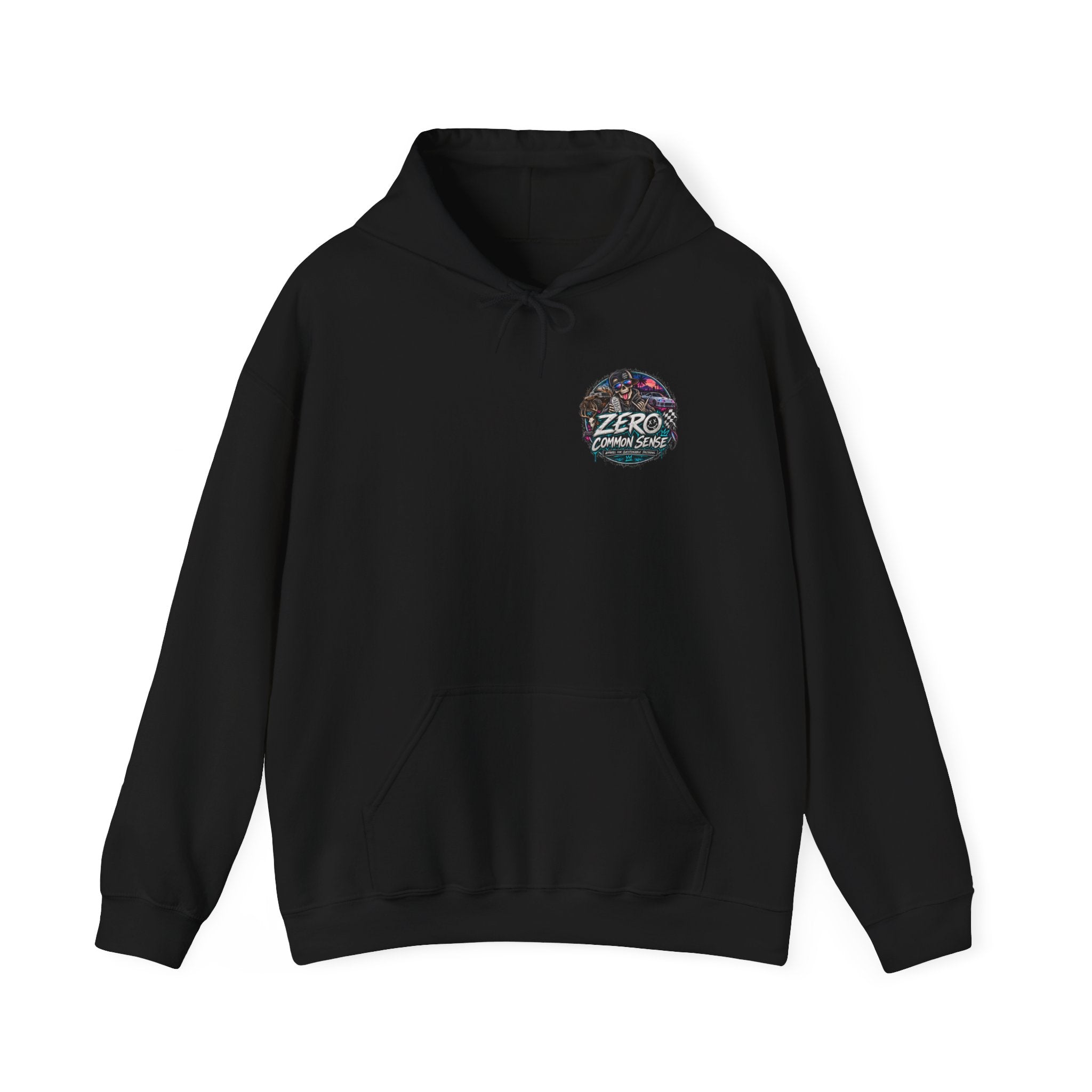 Hoodie — 'ZERO' Retro Vapor Wave Logo Streetwear Hoodie