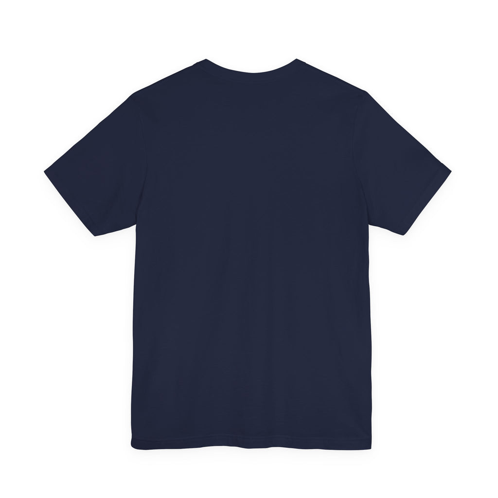 Embroidered Smile Patch Tee — Minimal Chest Logo T-Shirt