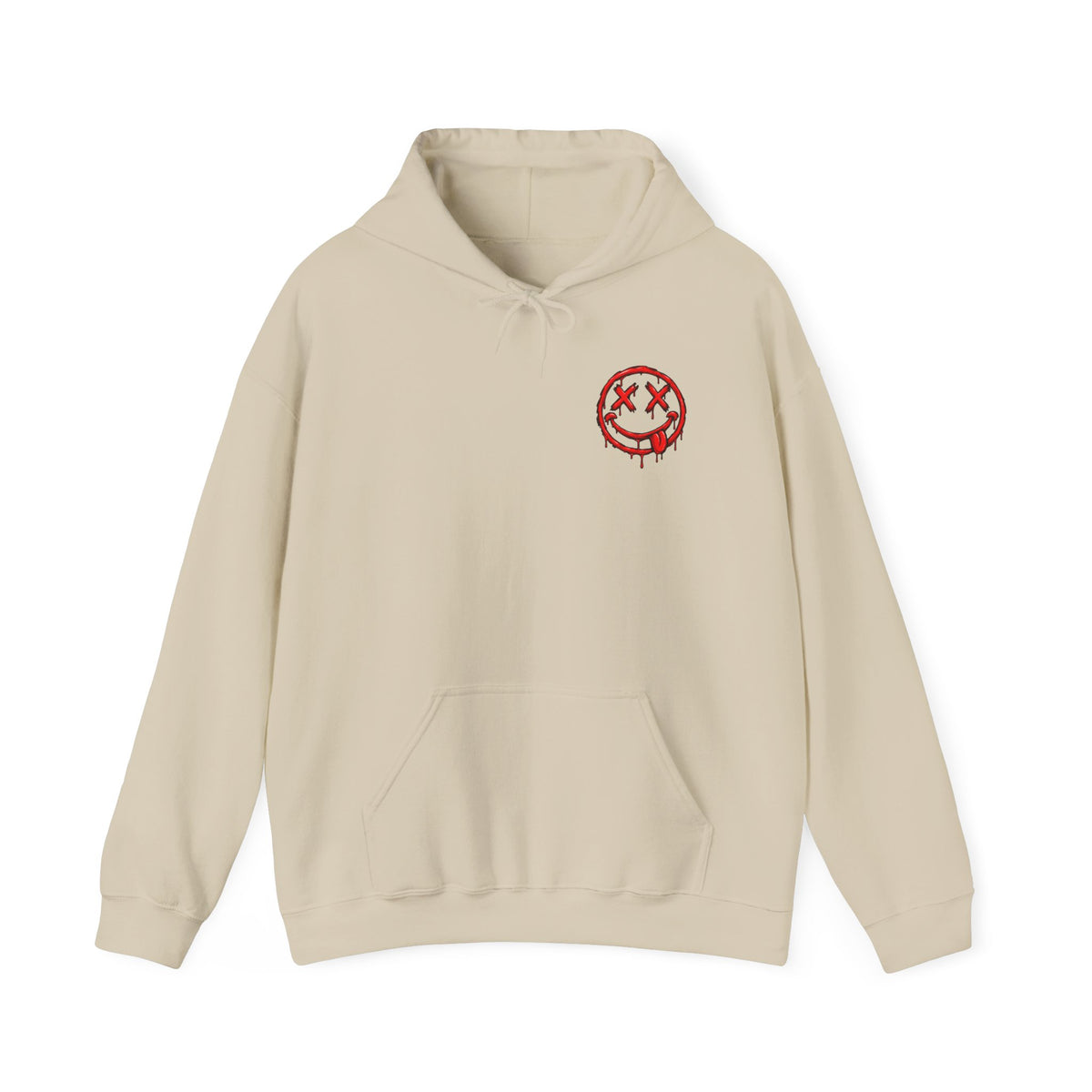Bleeding Smile Logo Hoodie — Grunge Streetwear Pullover