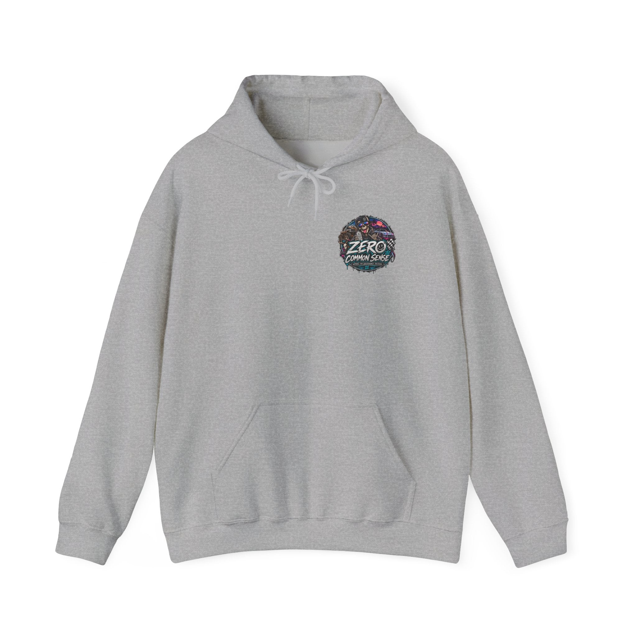 Hoodie — 'ZERO' Retro Vapor Wave Logo Streetwear Hoodie