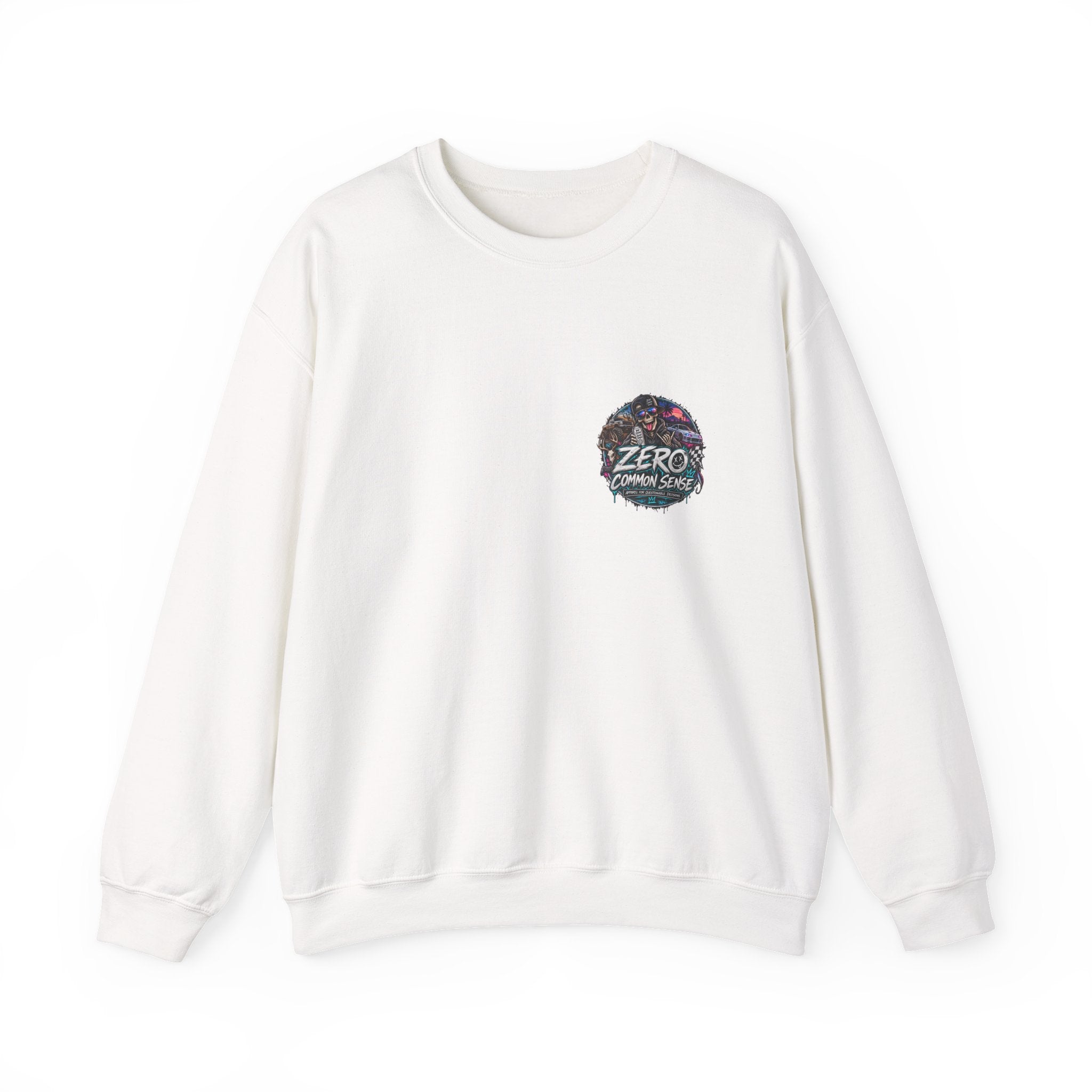 Crewneck Sweatshirt — 'ZERO' Floral Galaxy Logo