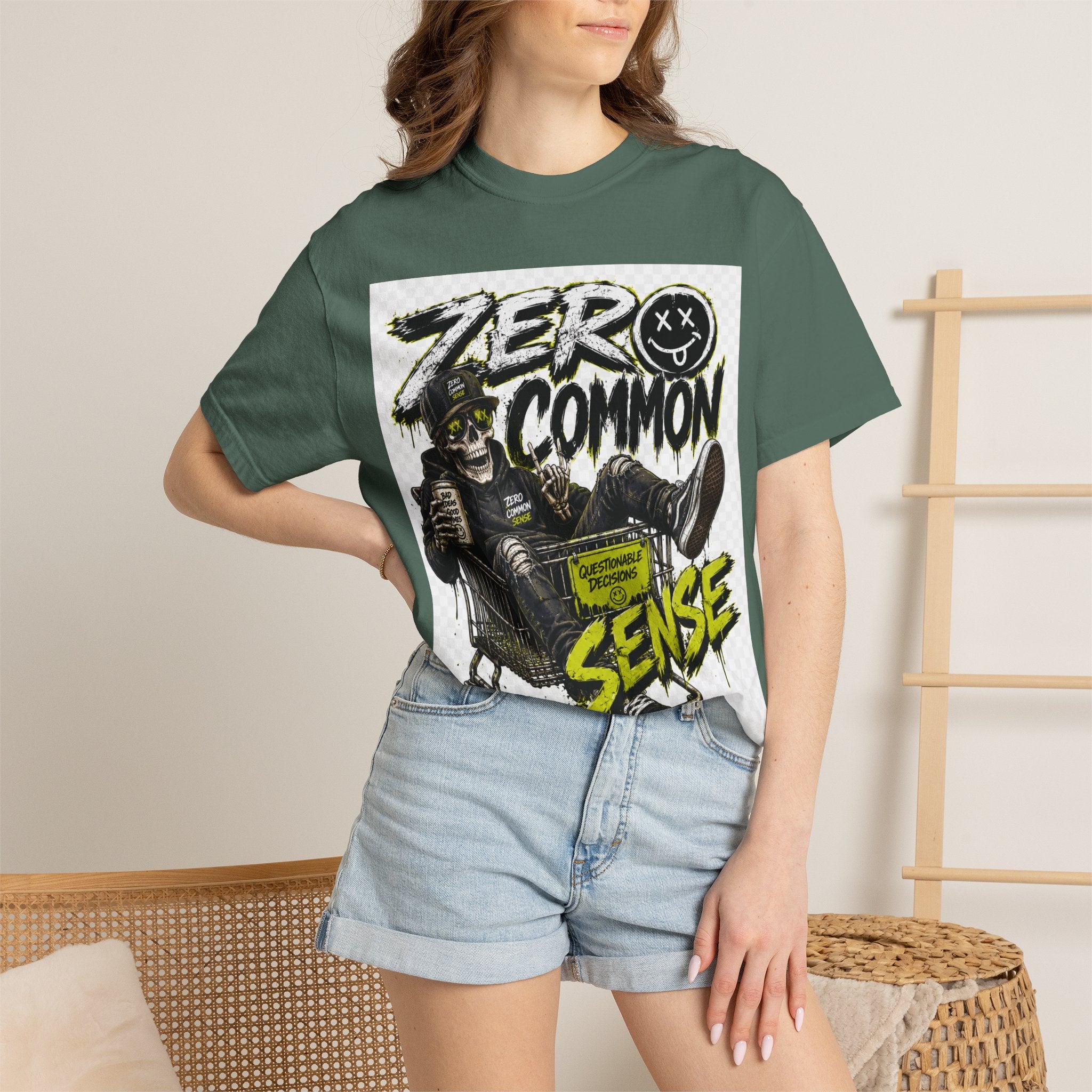 Zero Common Sense Skateboard Graphic T-Shirt