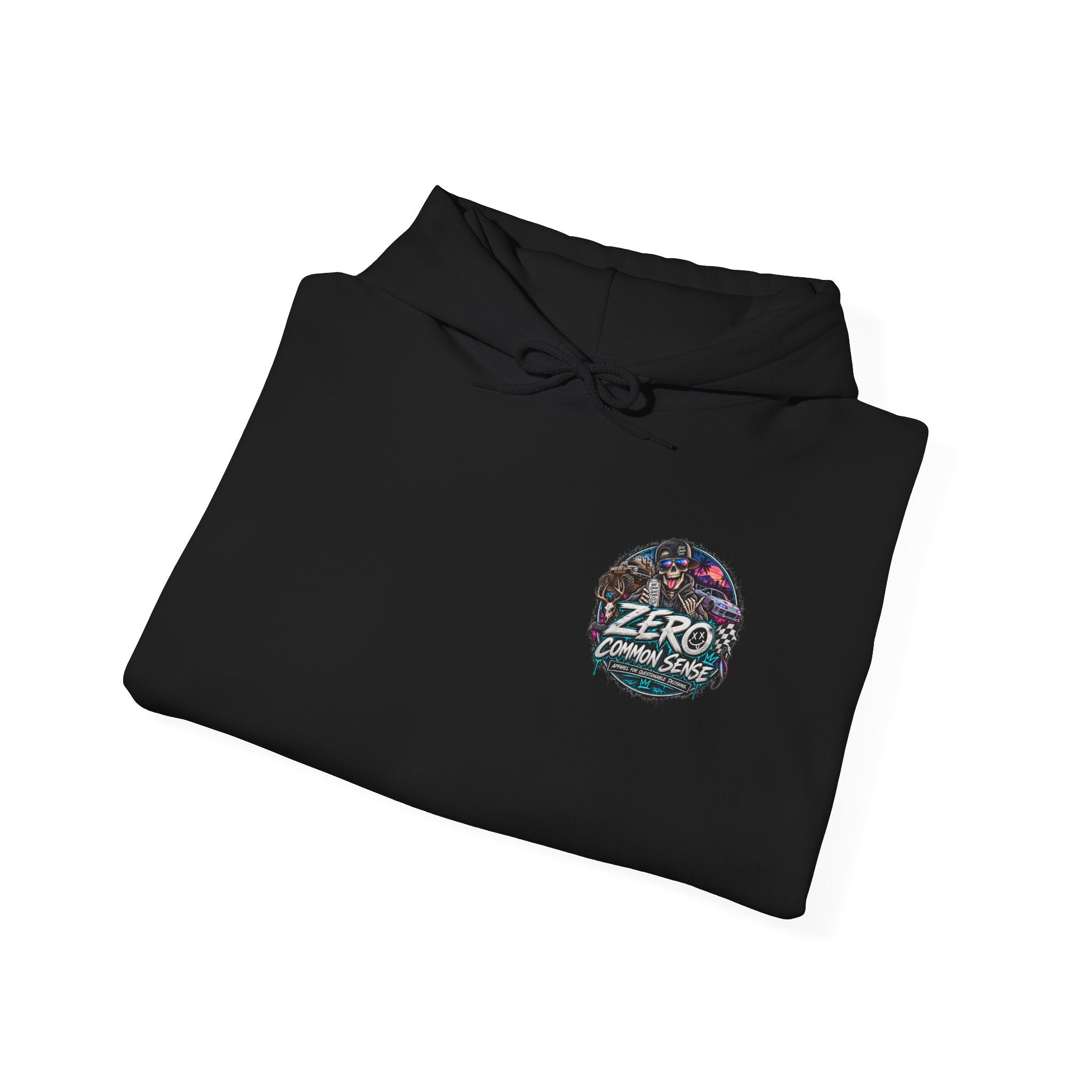 Hoodie — 'ZERO' Retro Vapor Wave Logo Streetwear Hoodie