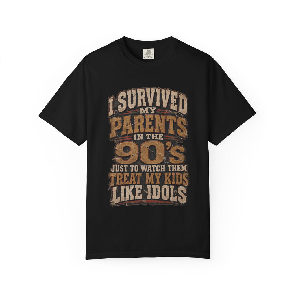 T-Shirt — "I Survived My Parents in the 90s" Retro Family Humor Tee