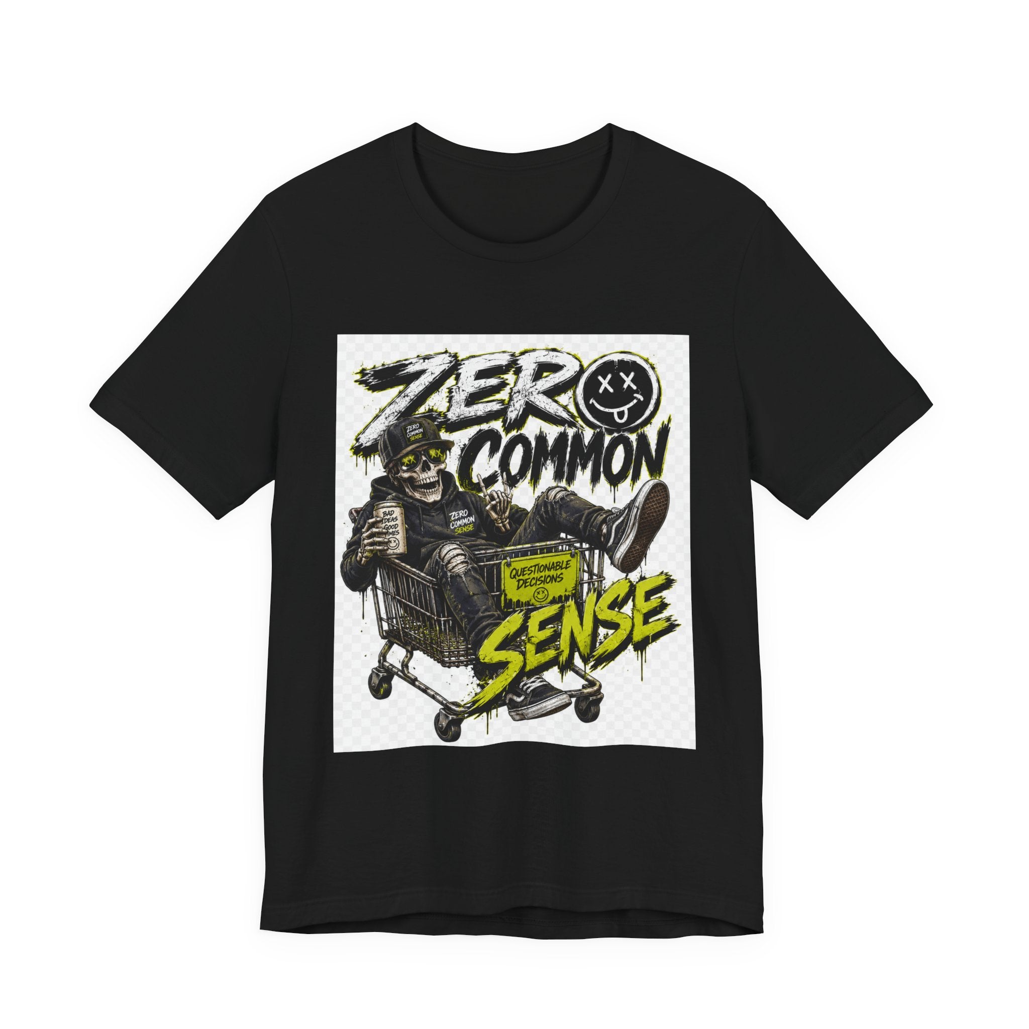 Zero Common Sense Graphic Tee — Edgy Streetwear T-Shirt