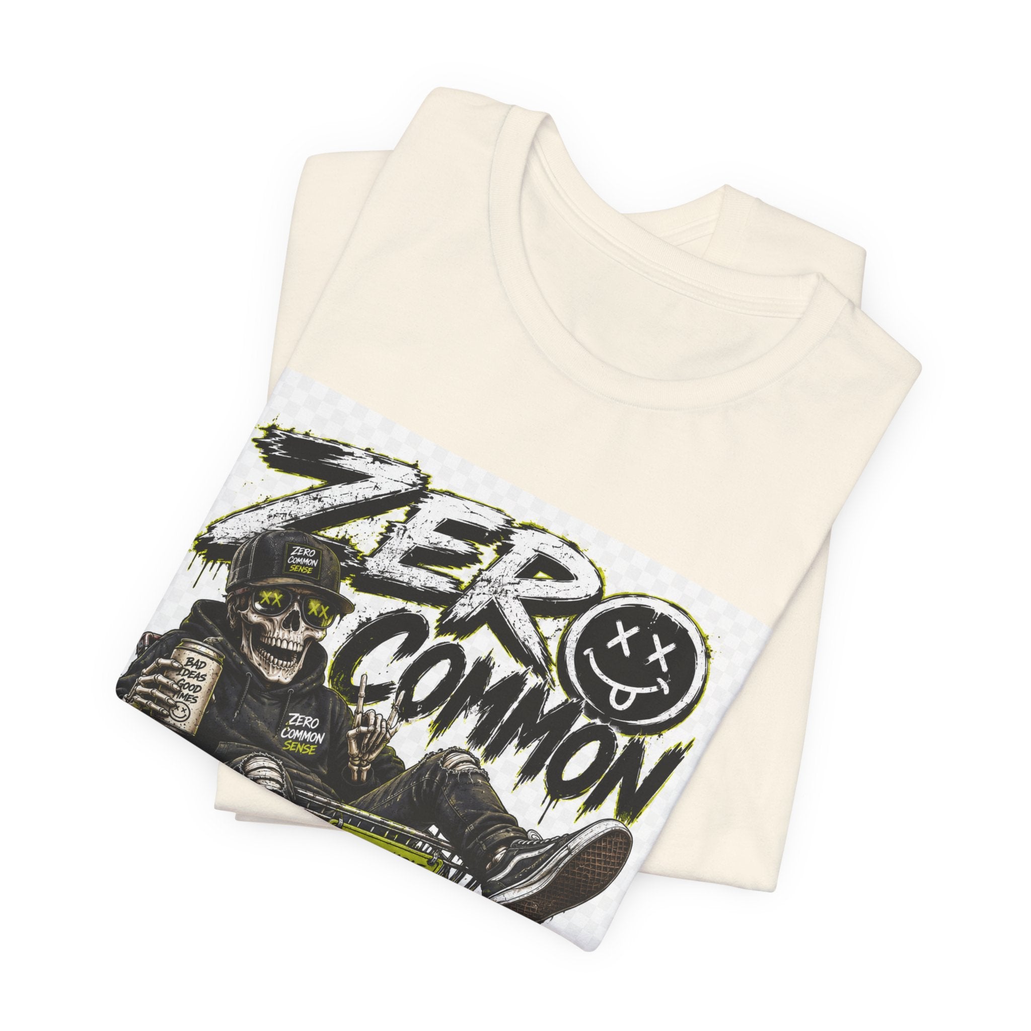 Zero Common Sense Graphic Tee — Edgy Streetwear T-Shirt
