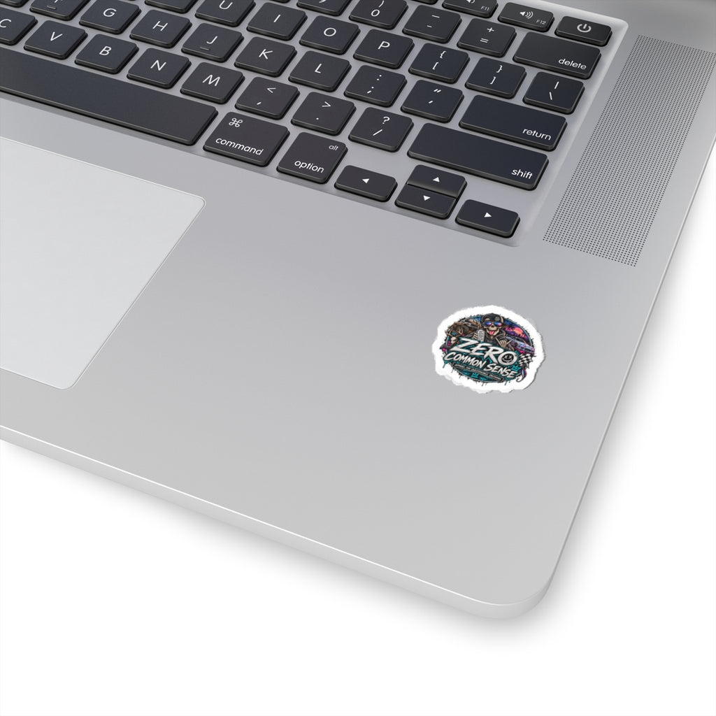 Zero Common Sense Sticker — Retro Skate Punk Kiss-Cut Decal for Laptops & Gear