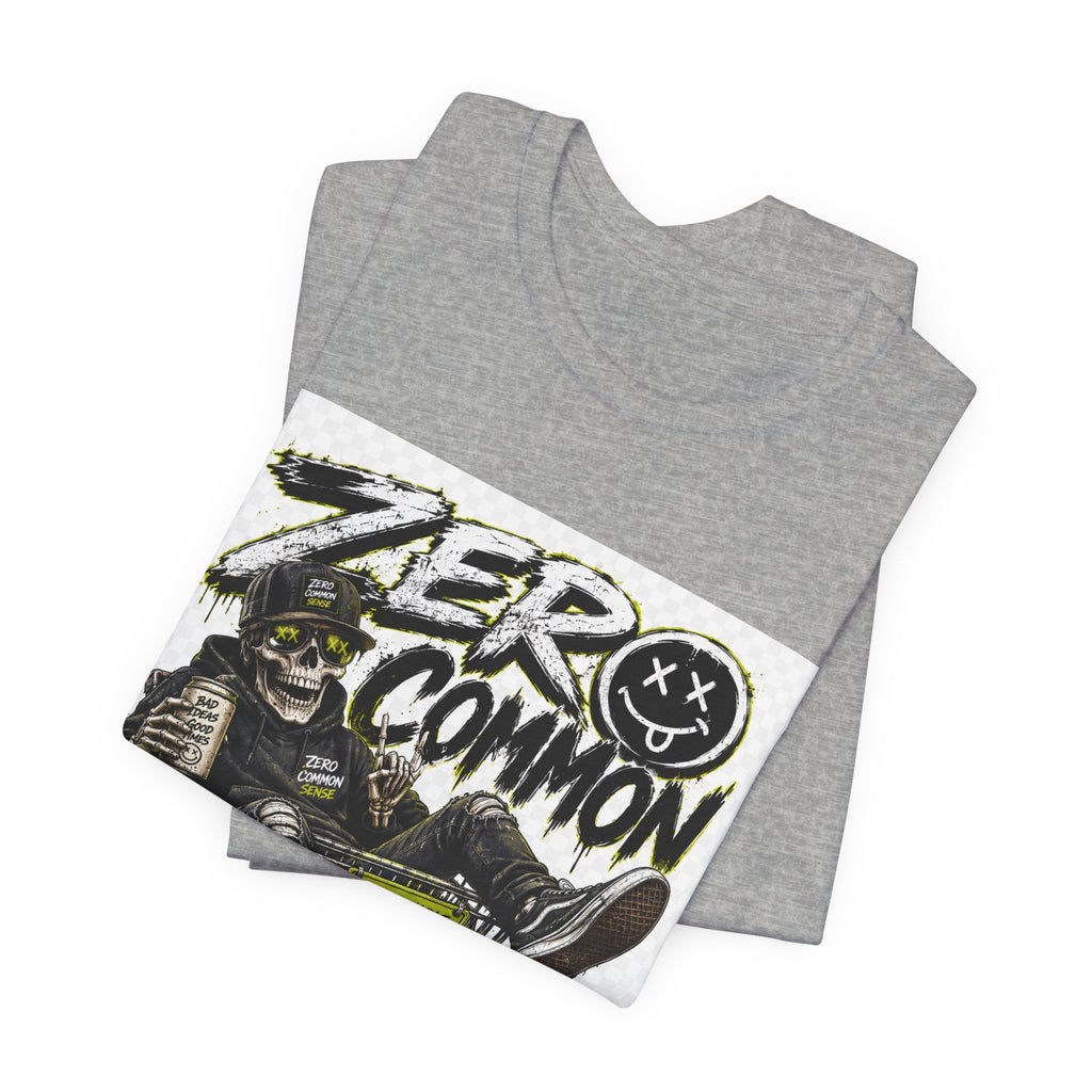 Zero Common Sense Graphic Tee — Edgy Streetwear T-Shirt