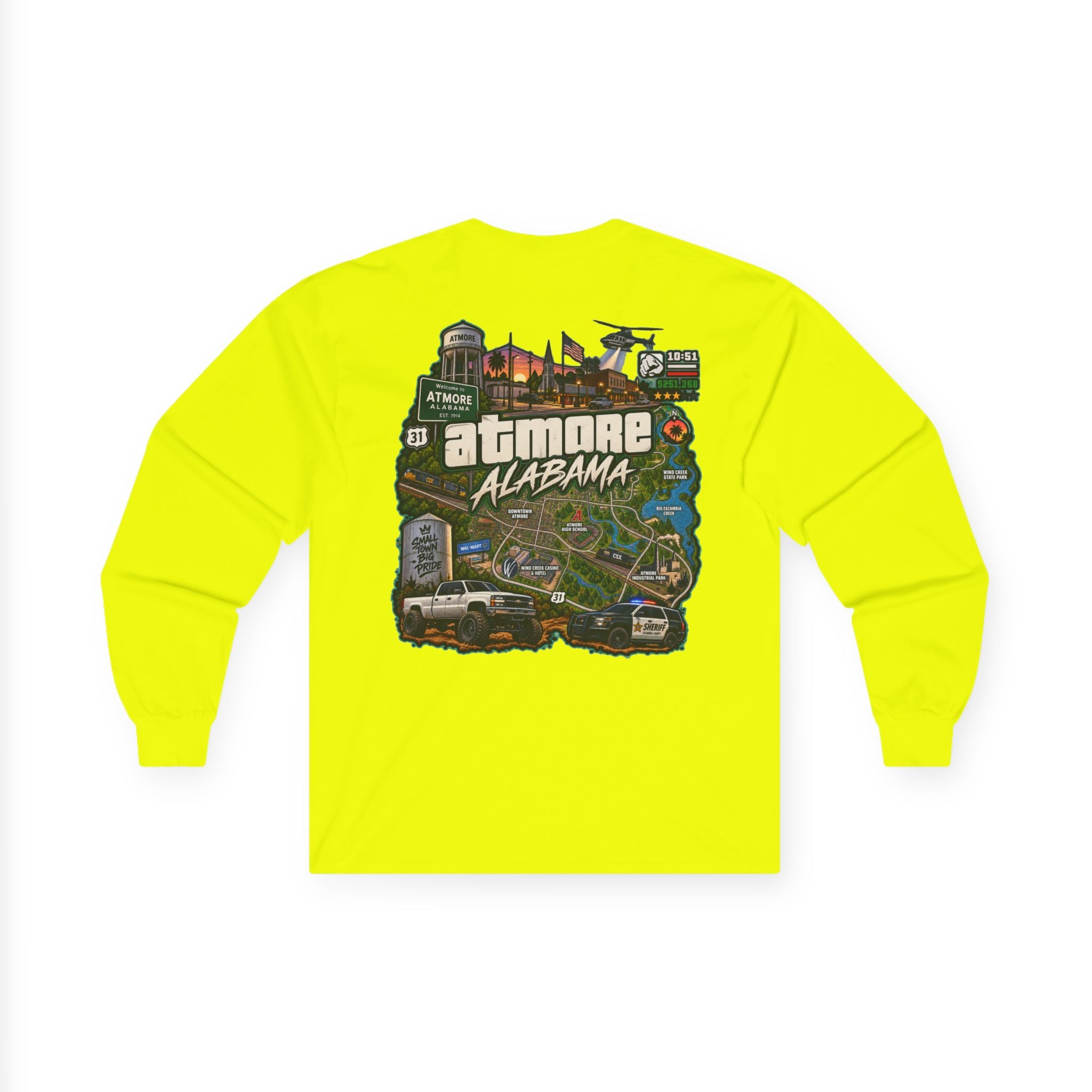 Atmore Alabama Graphic Long Sleeve Tee