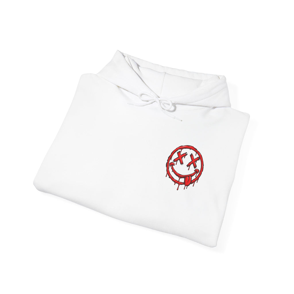 Bleeding Smile Logo Hoodie — Grunge Streetwear Pullover