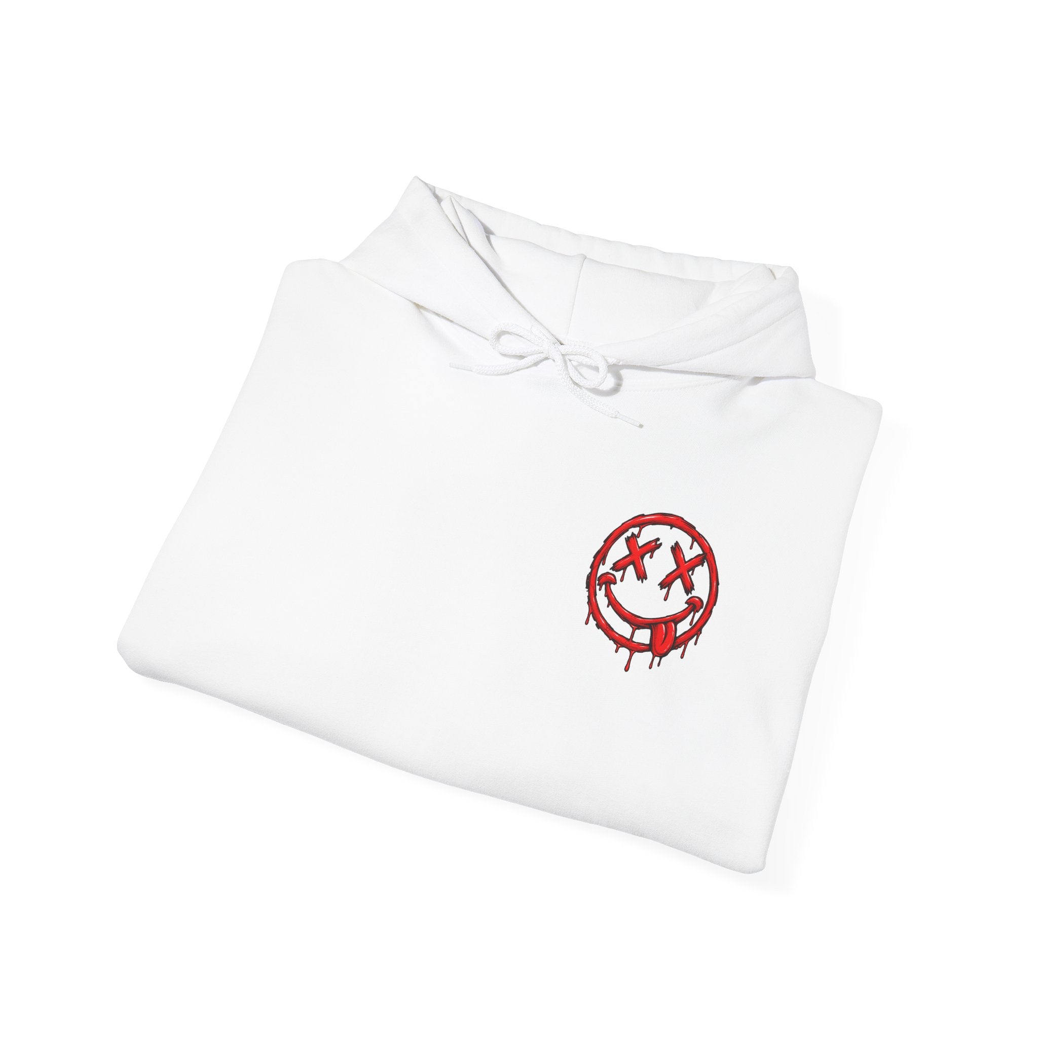 Bleeding Smile Logo Hoodie — Grunge Streetwear Pullover