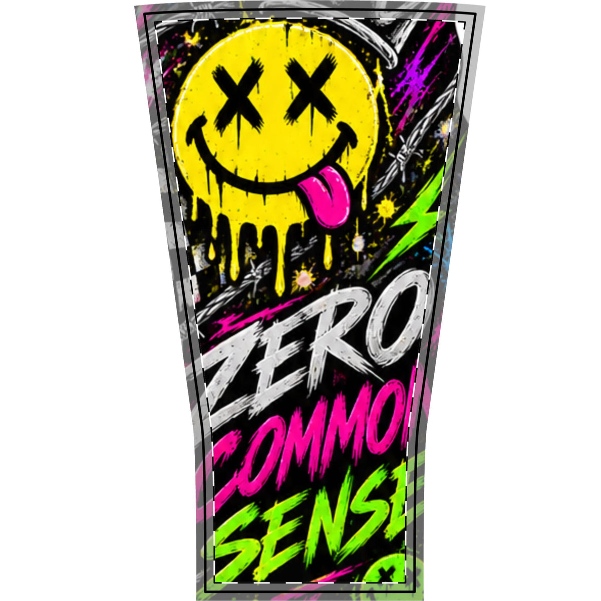 No Brakes / Zero Common Sense Neon Smiley Arm Sleeve