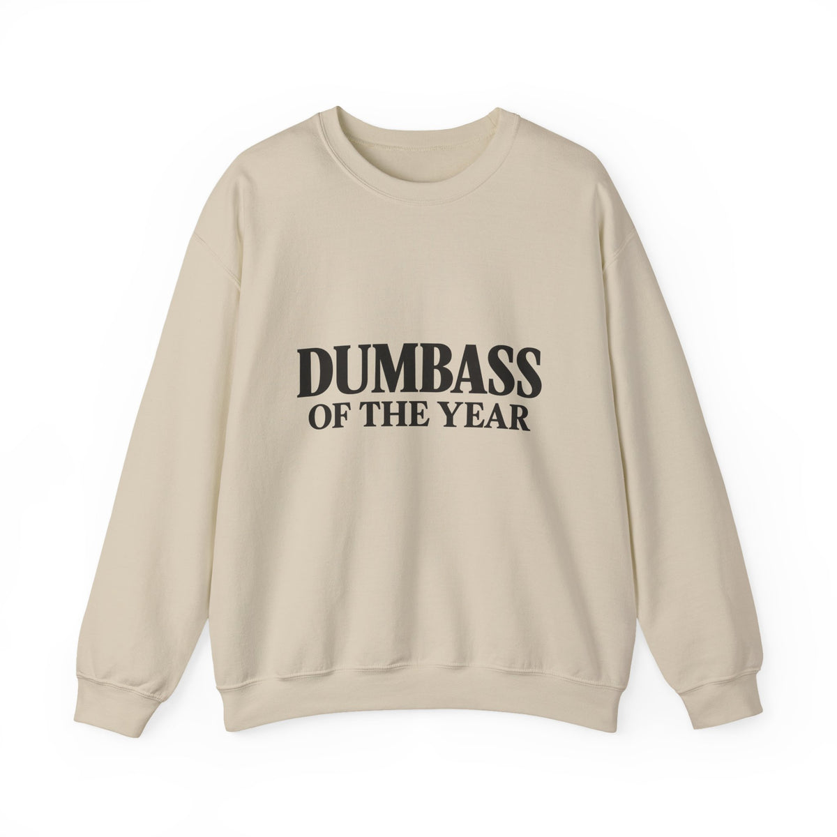 Dumbass of the Year Crewneck Sweatshirt — Funny Gag Award Pullover