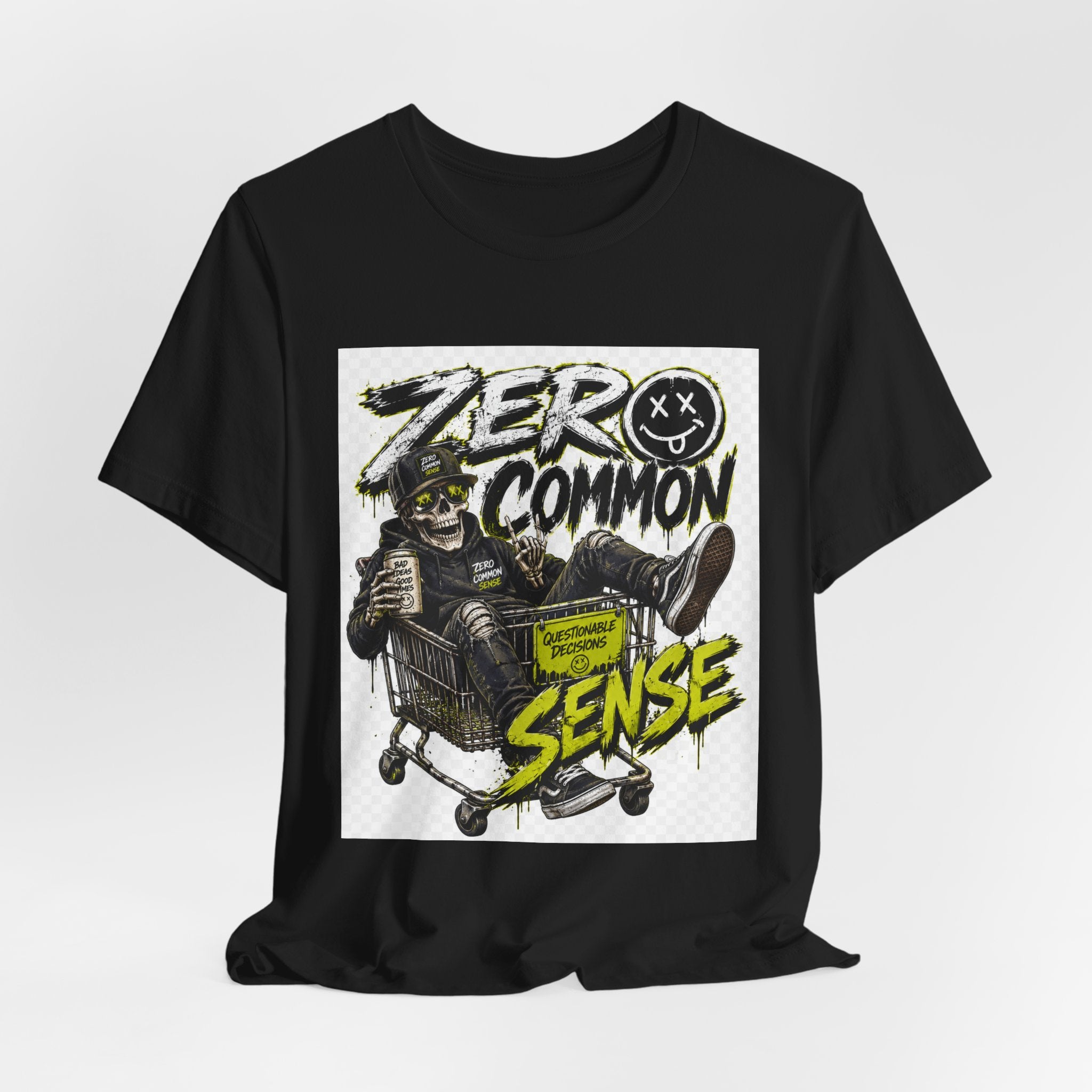 Zero Common Sense Graphic Tee — Edgy Streetwear T-Shirt