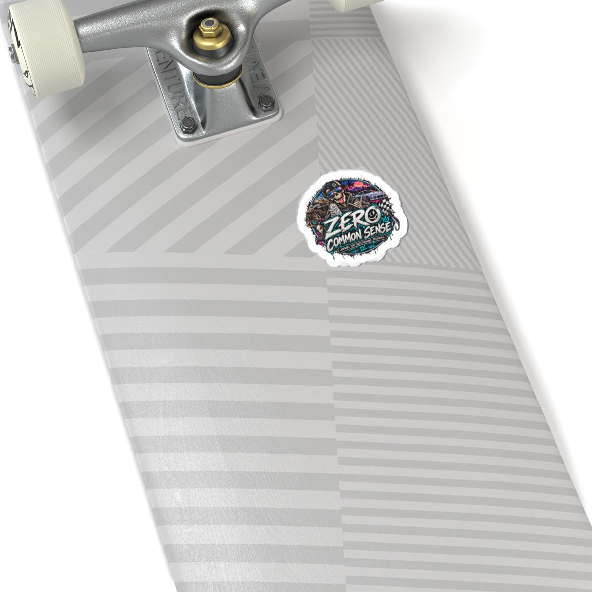 Zero Common Sense Sticker — Retro Skate Punk Kiss-Cut Decal for Laptops & Gear