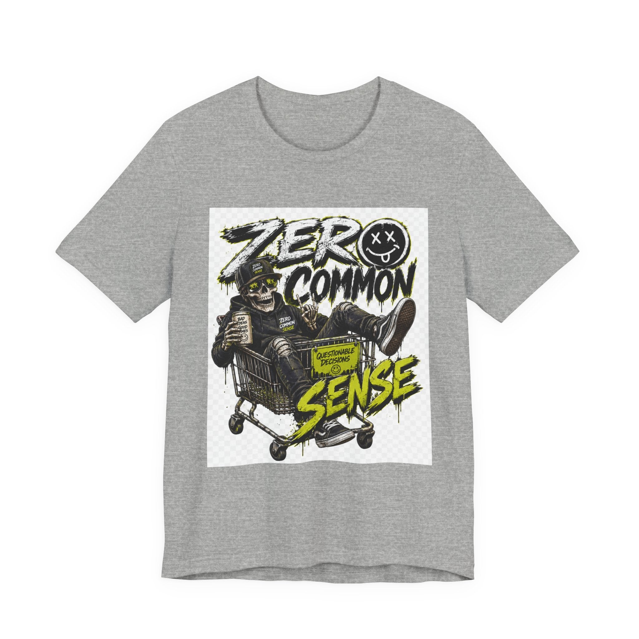 Zero Common Sense Graphic Tee — Edgy Streetwear T-Shirt