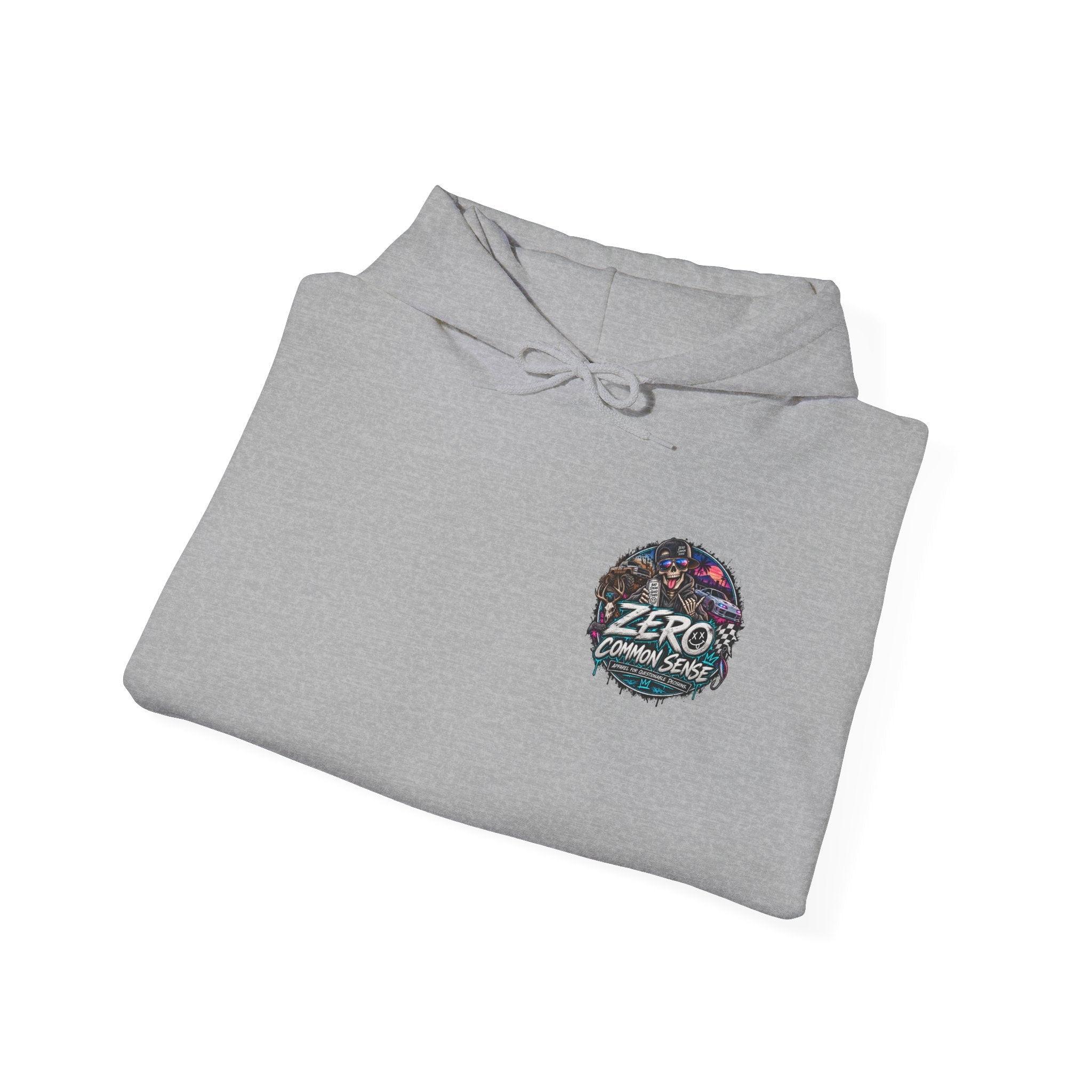 Hoodie — 'ZERO' Retro Vapor Wave Logo Streetwear Hoodie