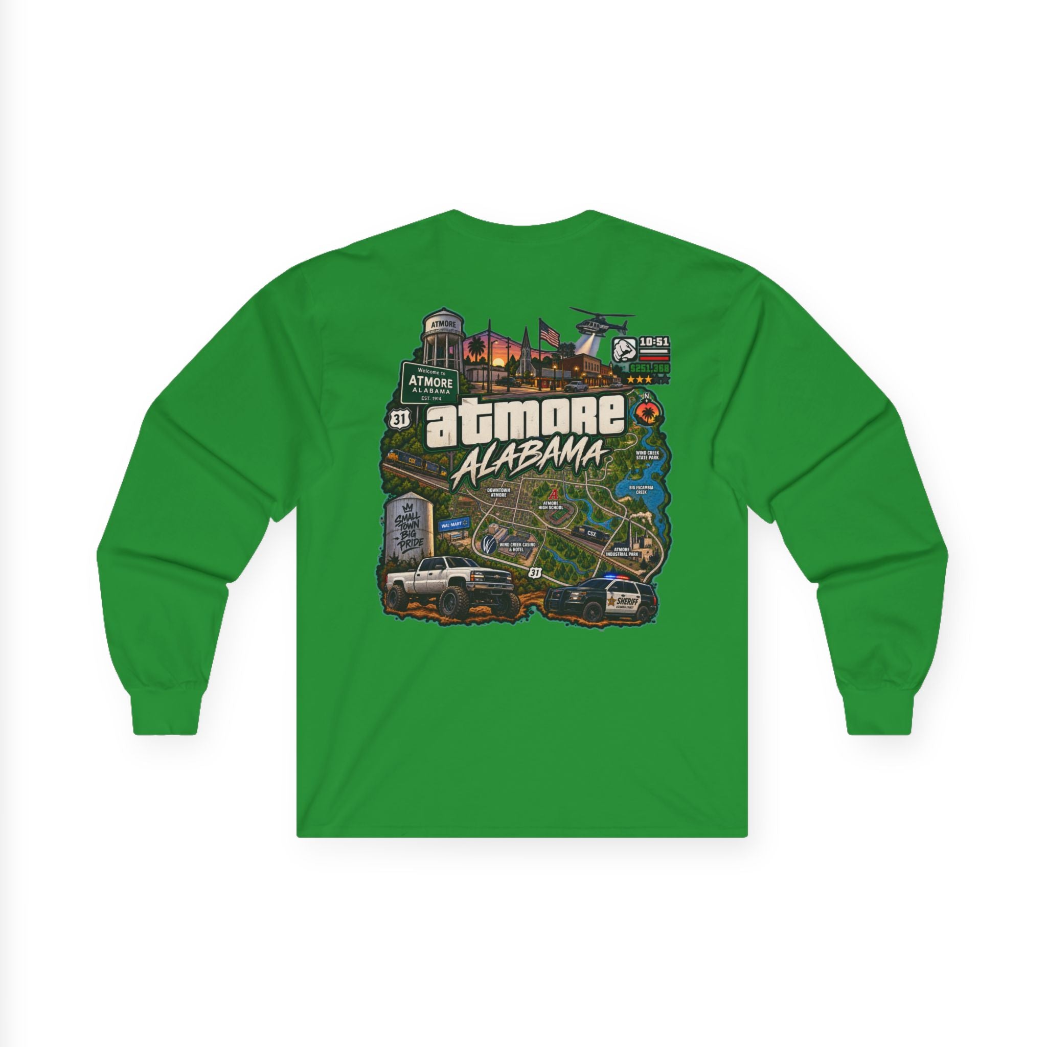 Atmore Alabama Graphic Long Sleeve Tee