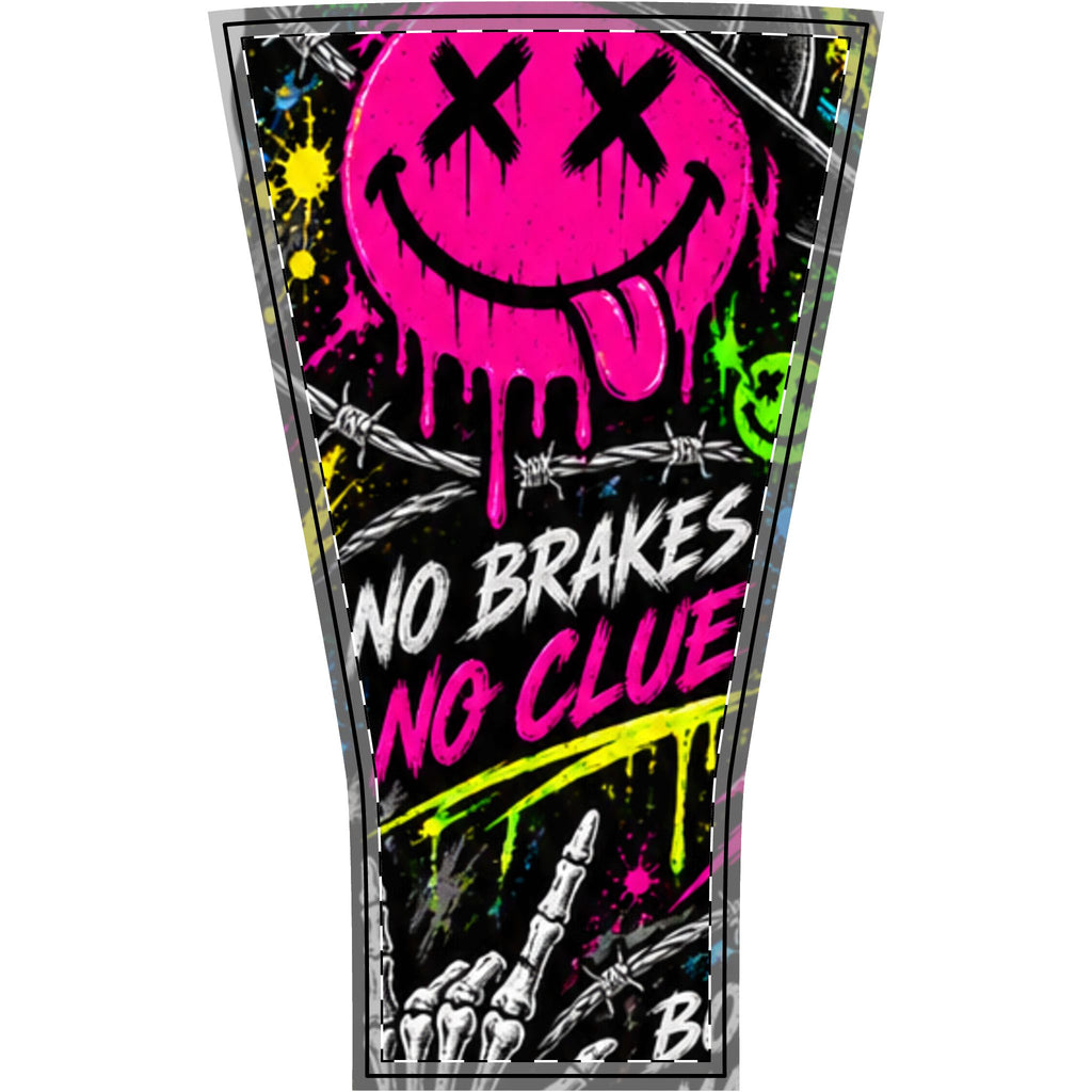 No Brakes / Zero Common Sense Neon Smiley Arm Sleeve