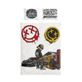 Street Car Cotton Bed Set – Graffiti Smiley Design with 'Zero Common Sense' Pillows