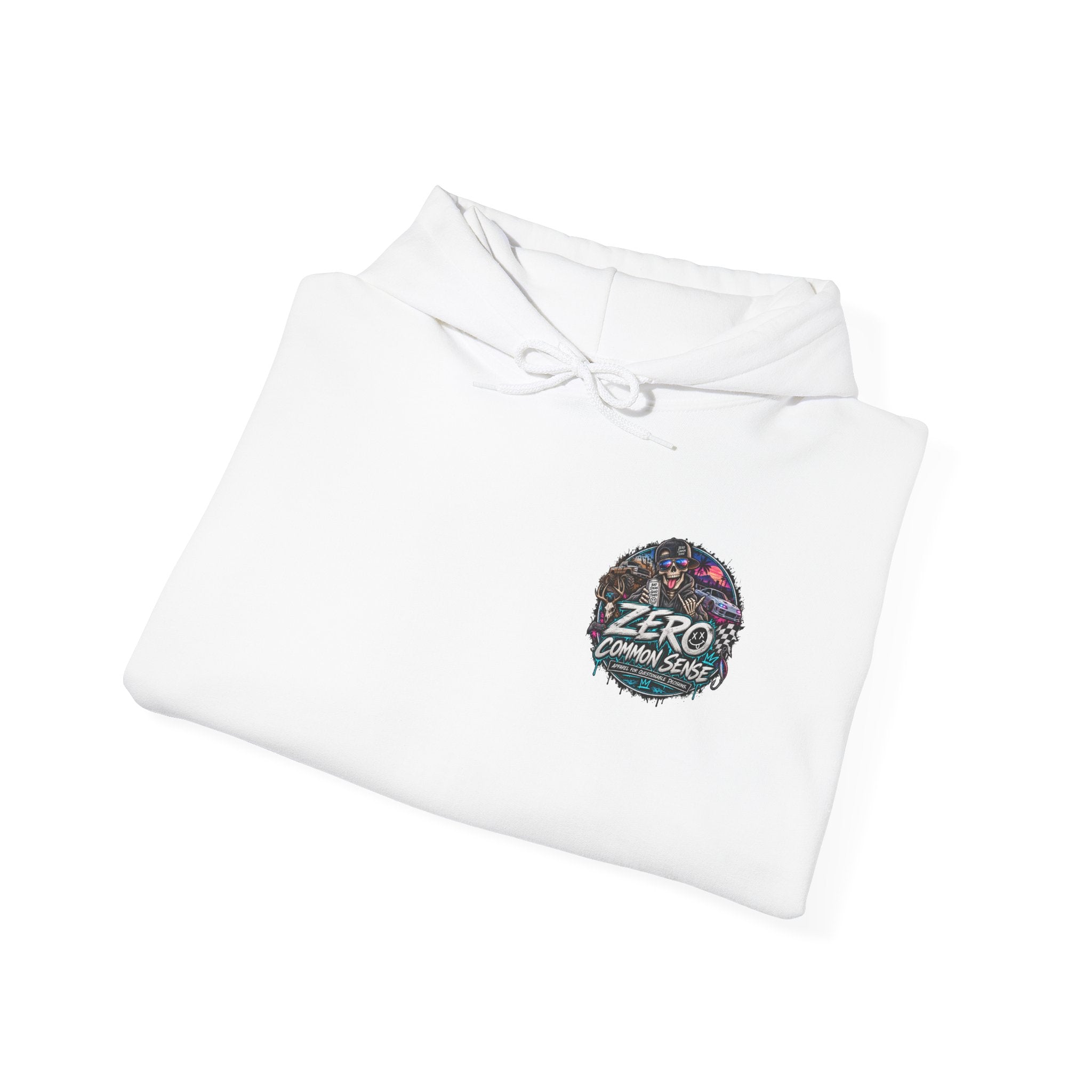 Hoodie — 'ZERO' Retro Vapor Wave Logo Streetwear Hoodie