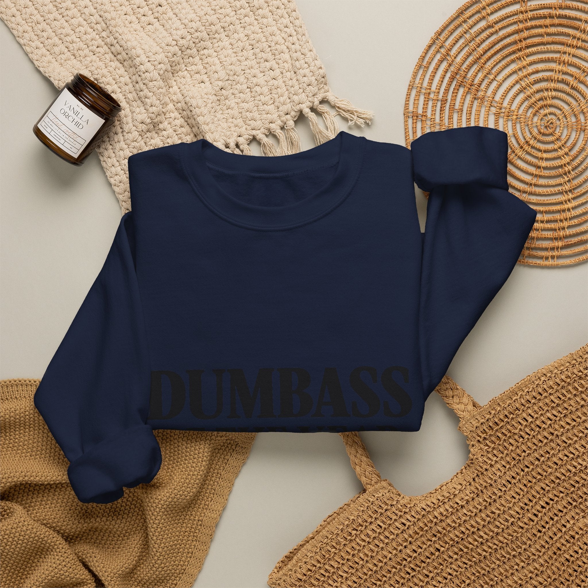 Dumbass of the Year Crewneck Sweatshirt — Funny Gag Award Pullover