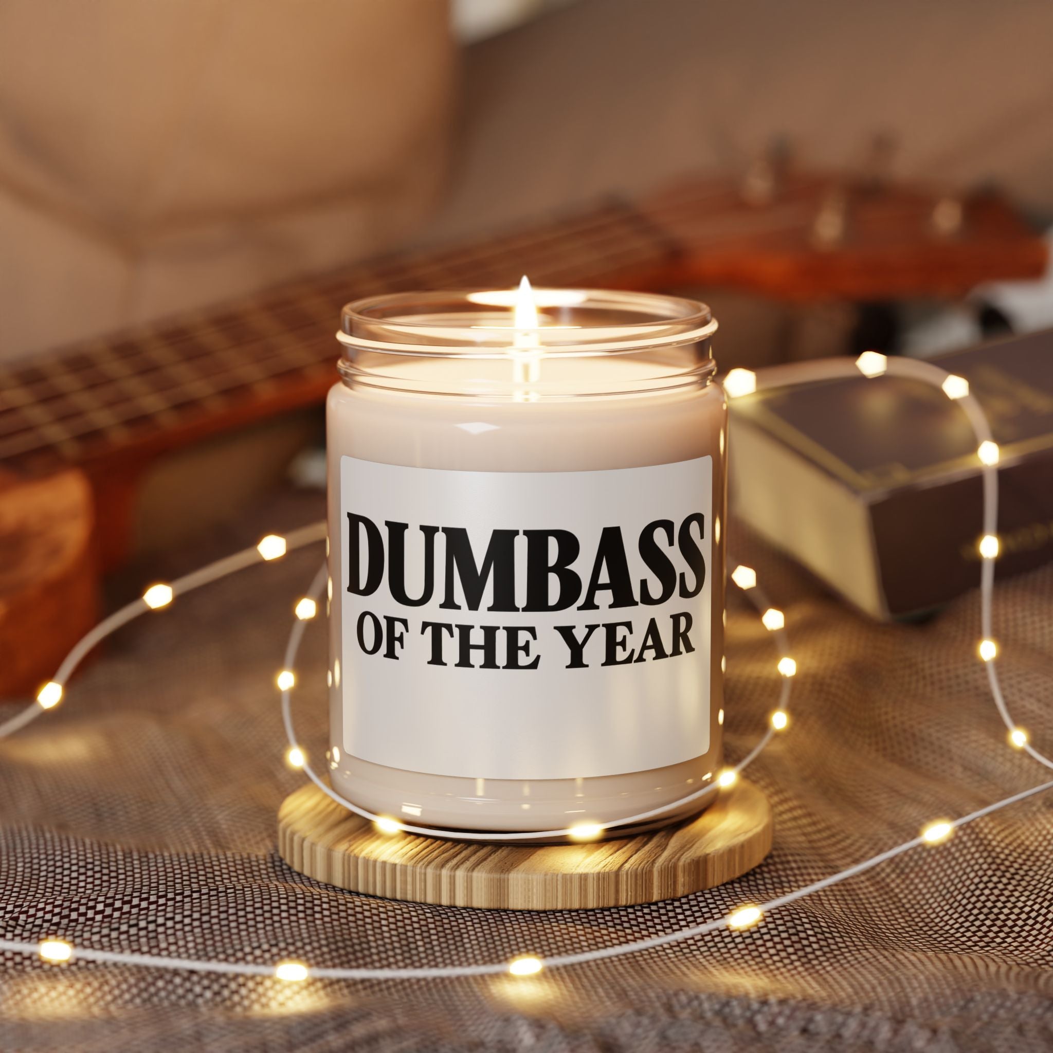 Dumbass of the Year Scented Soy Candle — 9 oz (Funny Gag Gift)
