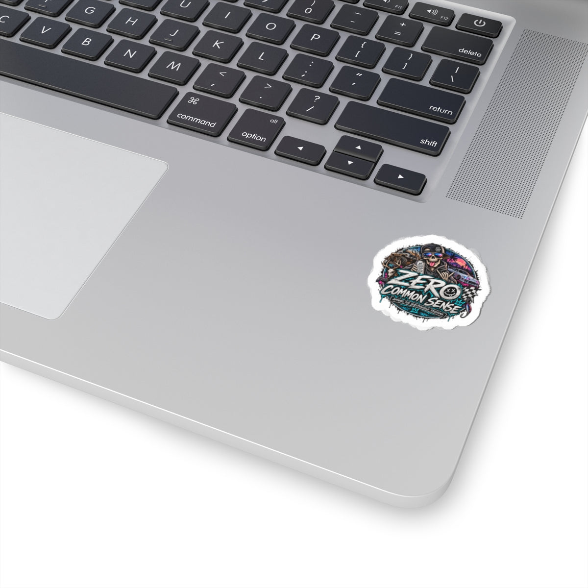 Zero Common Sense Sticker — Retro Skate Punk Kiss-Cut Decal for Laptops & Gear