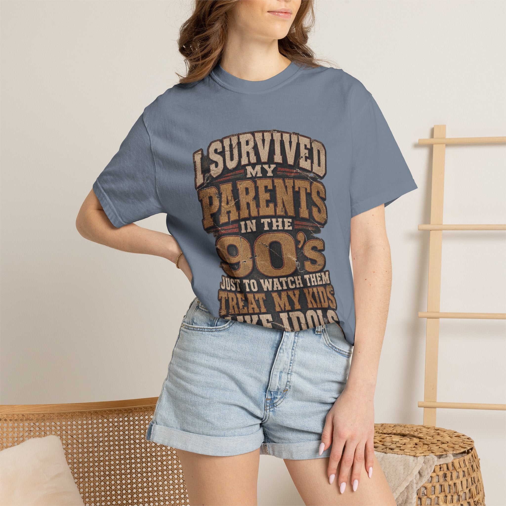 T-Shirt — "I Survived My Parents in the 90s" Retro Family Humor Tee