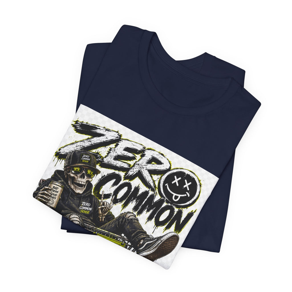 Zero Common Sense Graphic Tee — Edgy Streetwear T-Shirt