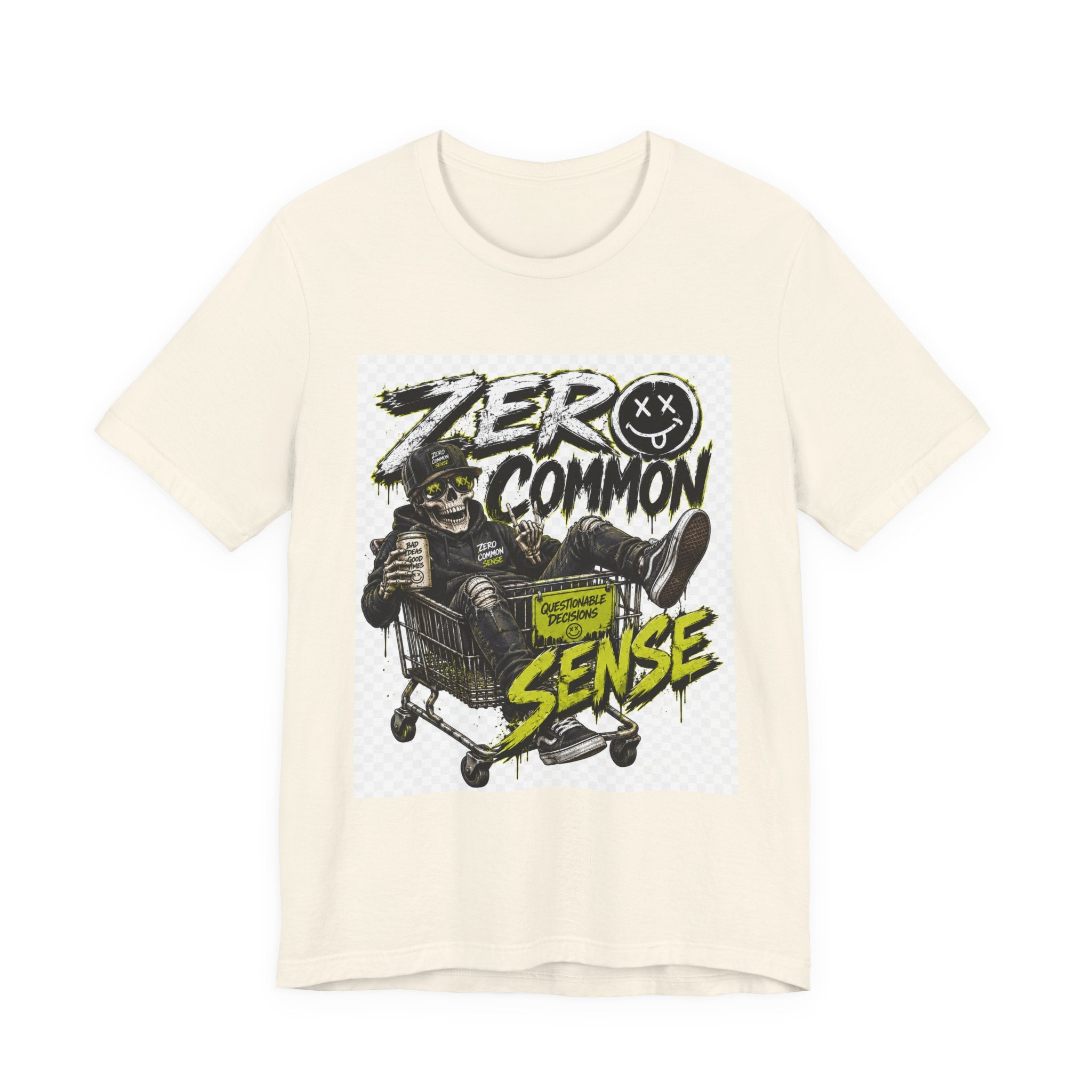 Zero Common Sense Graphic Tee — Edgy Streetwear T-Shirt