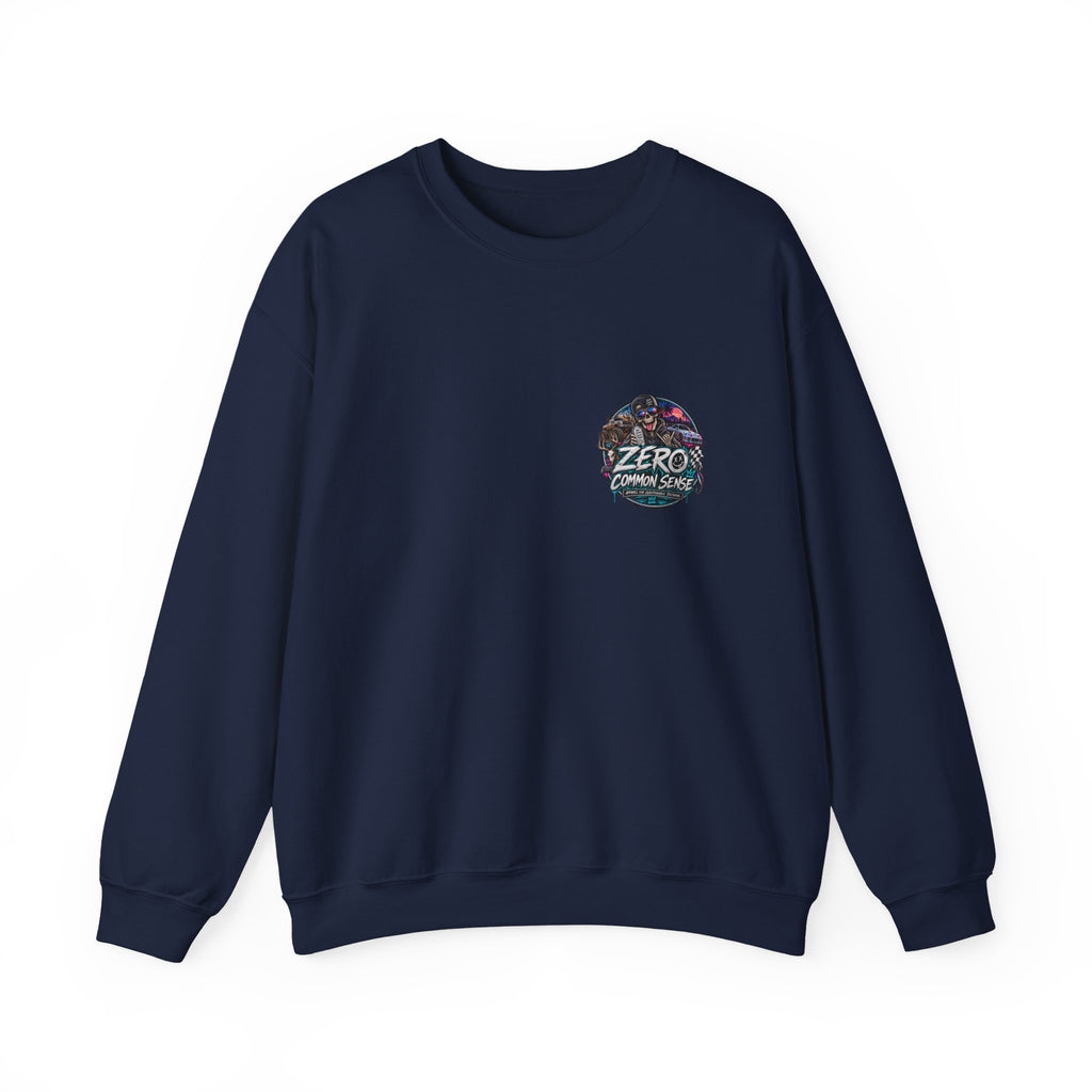 Crewneck Sweatshirt — 'ZERO' Floral Galaxy Logo