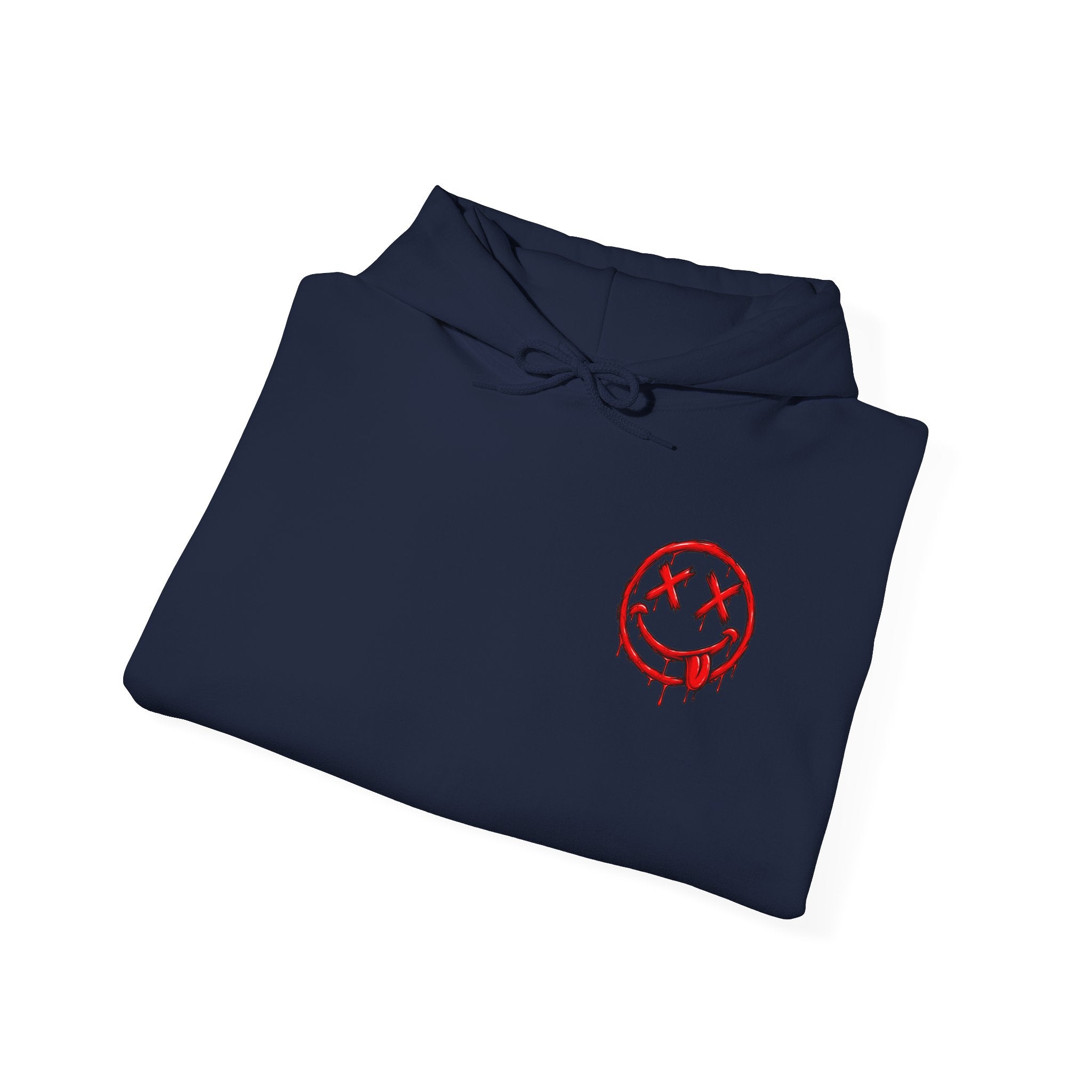 Bleeding Smile Logo Hoodie — Grunge Streetwear Pullover