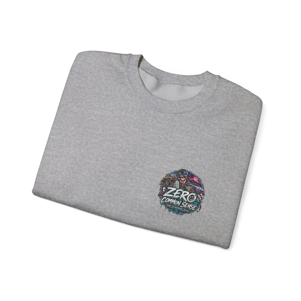 Crewneck Sweatshirt — 'ZERO' Floral Galaxy Logo