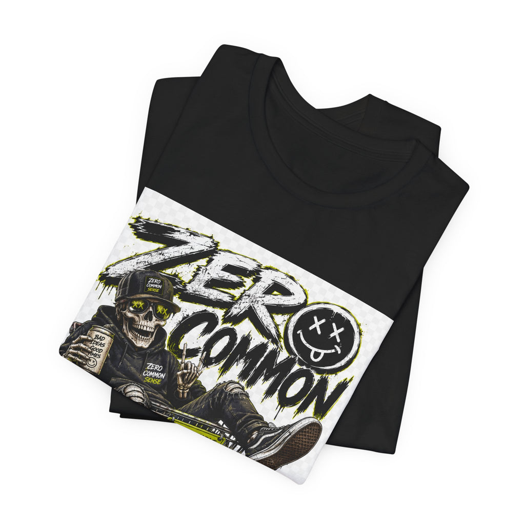 Zero Common Sense Graphic Tee — Edgy Streetwear T-Shirt